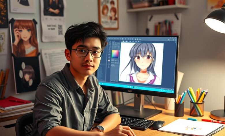 Cara edit foto jadi anime